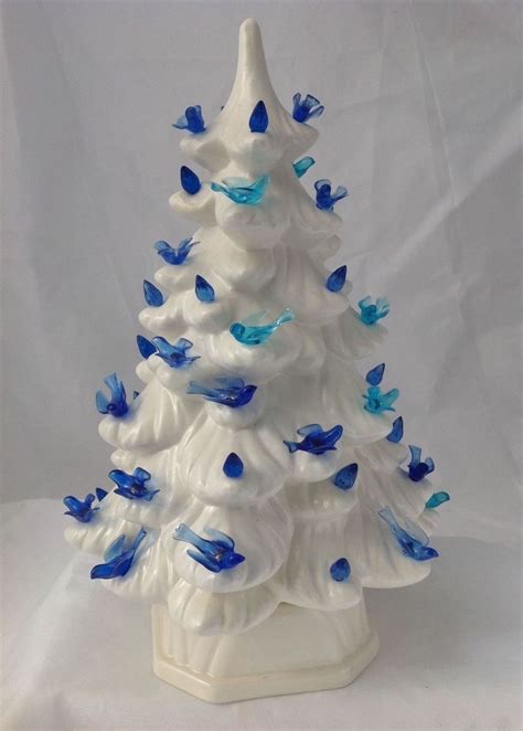 White Ceramic Christmas Tree With Lights | Home Inspiration