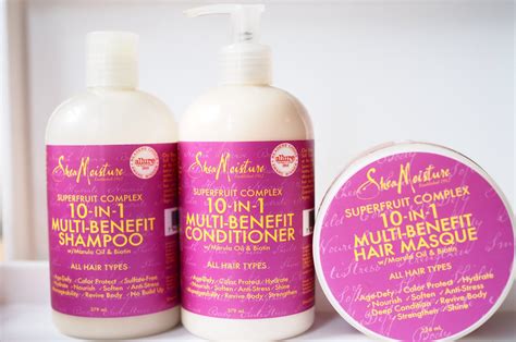 Shea Moisture Superfruit Complex 10-in-1 Multi-Benefit Shampoo, Conditioner and Masque | Get Lippie