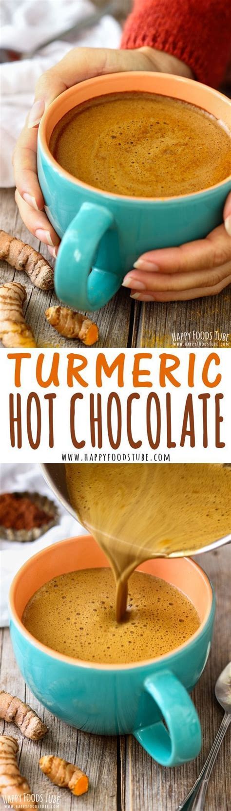 Love hot chocolate but looking for healthier option? Try Turmeric hot chocolate! This golden ...