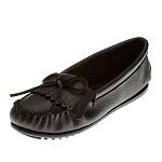 Minnetonka Moccasins 64 - Women's Deerskin Kilty Moccasin - White