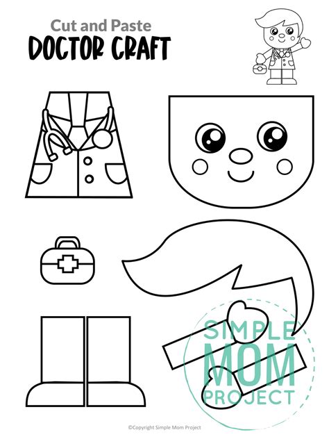 Free printable doctor craft template – Artofit