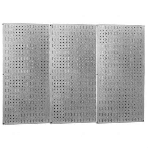 WALL CONTROL Steel Pegboard Panel with 600 lb Load Capacity, 32 inH x ...