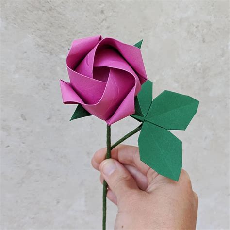 How to Make an Origami Rose – easy origami tutorial