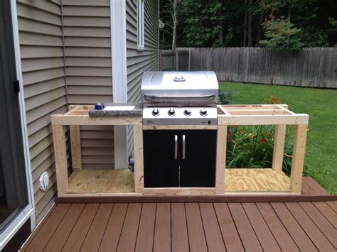 diy outdoor kitchen built-in grill station - Grim Record Frame Store