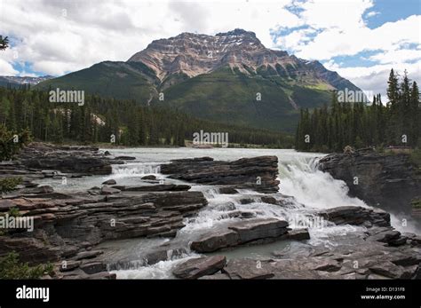 Athabasca Falls; Alberta Canada Stock Photo - Alamy