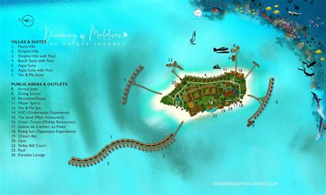 You and Me Maldives Resort Map | Discover the Island