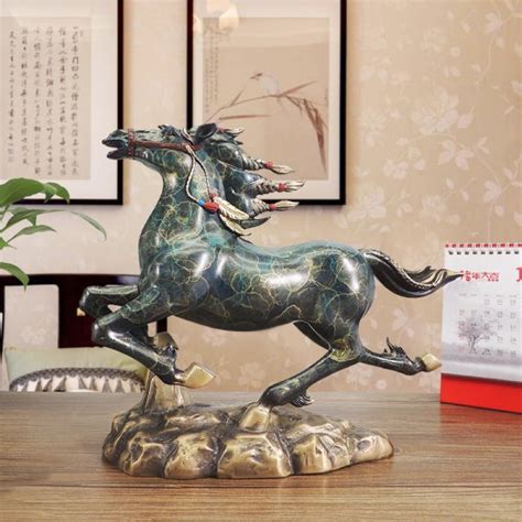 Feng Shui Running Horses Statue - Modern Sculpture Artist