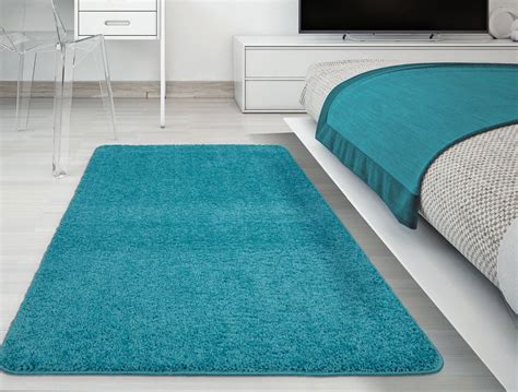 Ottomanson Luxury Non-Slip Rubber Backing Soft Solid Area Rugs and Runners for Kitchen and ...