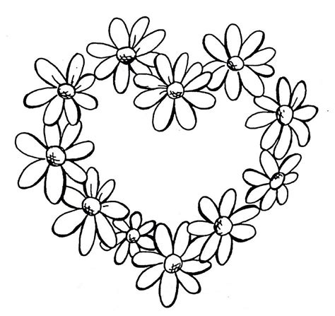 Daisy Line Drawing - ClipArt Best