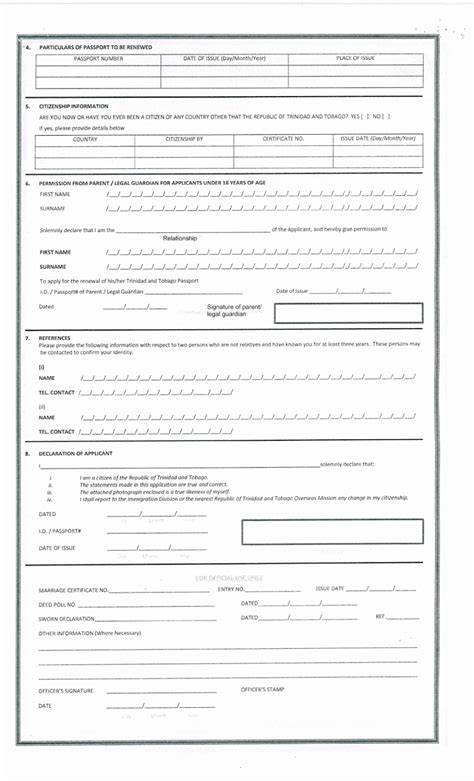 How To Renew Trinidad And Tobago Passport Passport | Printable Form 2021