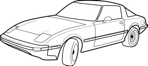 old car drawings side view Cartoon Car Outline Car Drawing Outline | Car drawings, Car cartoon ...