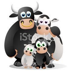 Cow Family Cartoon Stock Vector | Royalty-Free | FreeImages