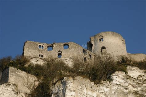 Chateau Gaillard stock photo. Image of tower, tourism - 19029246