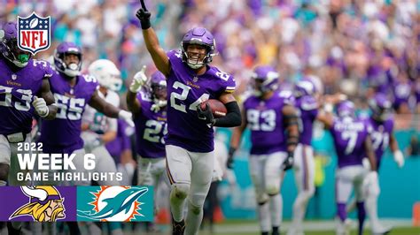 Minnesota Vikings vs. Miami Dolphins | 2022 Week 6 Game Highlights