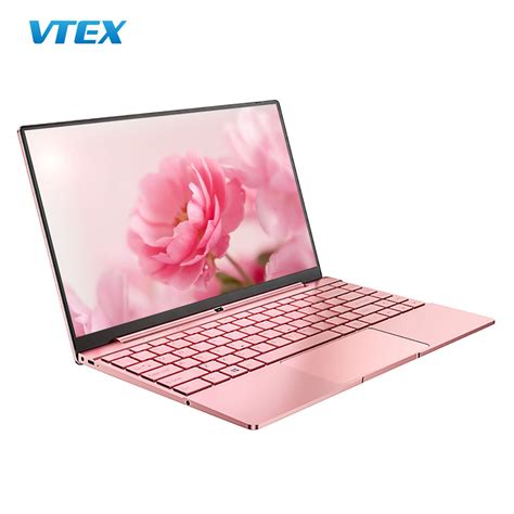 Cheap Laptops for Students Mini Pink 14.1 Inch N5095 Processor 4 Core Thin and Light Metal Home ...