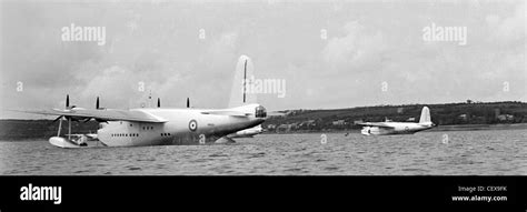 Short Sunderland Flying boat in Pembrokeshire during the early part ...