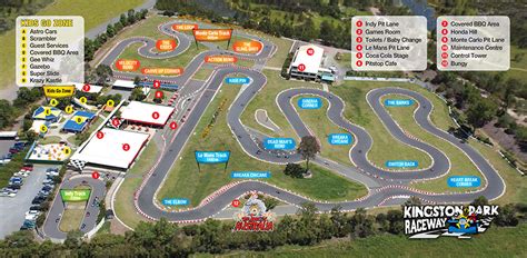 Go Kart Track Map – 3 Tracks – Kingston Park Raceway