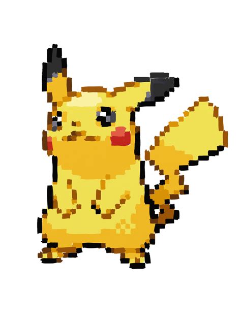 Pikachu Painted Pixels by a-wild-wat-appeared on DeviantArt