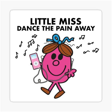 "Little Miss Dance The Pain Away" Sticker for Sale by dabb13z | Redbubble