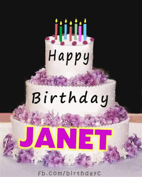 Happy Birthday Janet Gif | Birthday Greeting | birthday.kim