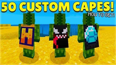 How To Get 50+ CUSTOM Capes in Minecraft Bedrock Edition PE! (DOWNLOAD) - YouTube