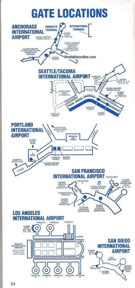 Alaska Seatac Terminal Map