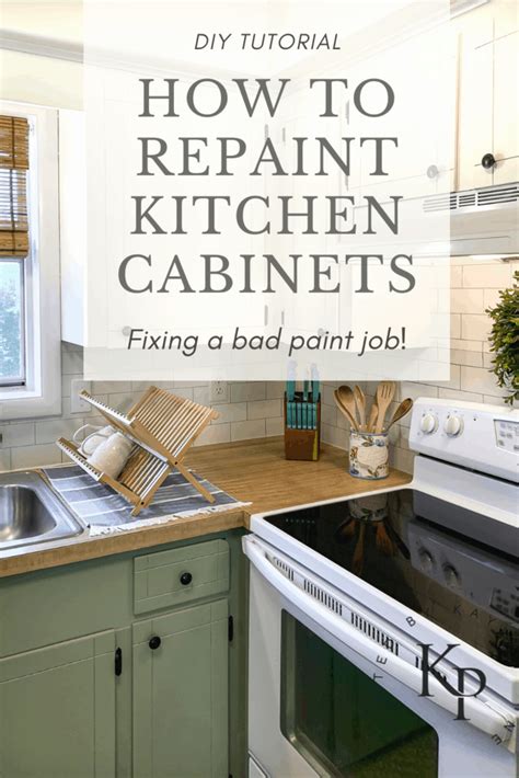 How to repaint kitchen cabinets – Artofit