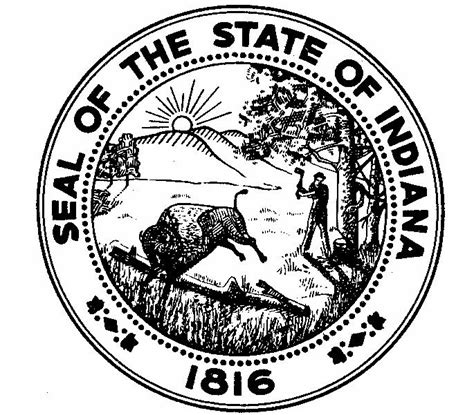 Indiana State Seal Vector at GetDrawings | Free download