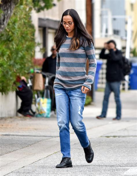 Zoe Saldana Street Style - Los Angeles 2/27/ 2017