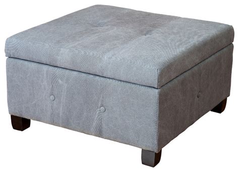 Fabric Ottoman Coffee Table Uk : Buy Codi Grey Fabric Storage Ottoman ...