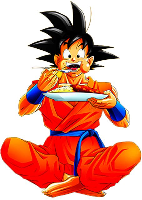 Goku eating by AlexelZ on DeviantArt