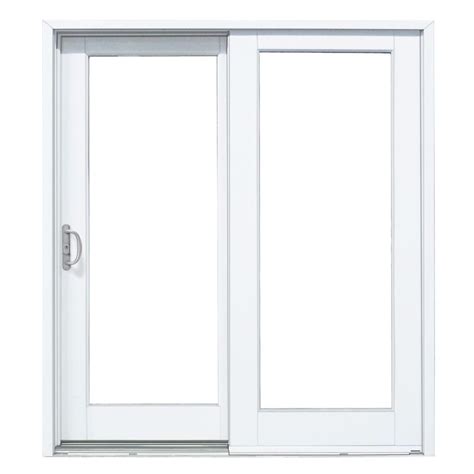 MP Doors 72 in. x 80 in. Woodgrain Interior and Smooth White Exterior ...