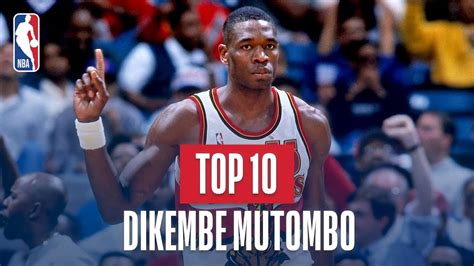 Dikembe Mutombo Top 10 Blocks of His Career - YouTube