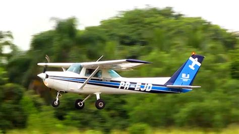 Pouso Cessna 152 Landing | Runway 19 | EJ Escola de Aeronautica Civil | Itápolis SDIO | PR-EJD ...