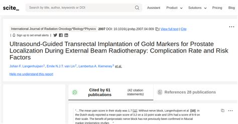 Ultrasound-Guided Transrectal Implantation of Gold Markers for Prostate Localization During ...