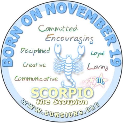 November 19 Birthday Horoscope Personality | Sun Signs