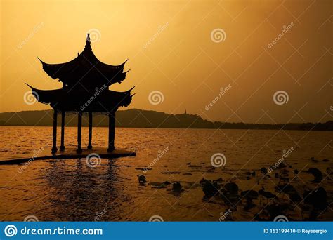 Sightseeing Hangzhou West Lake Stock Photo - Image of sunrise, china ...