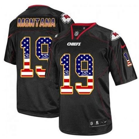 Chiefs Joe Montana USA Flag Color Rush Jersey – US Sports Nation