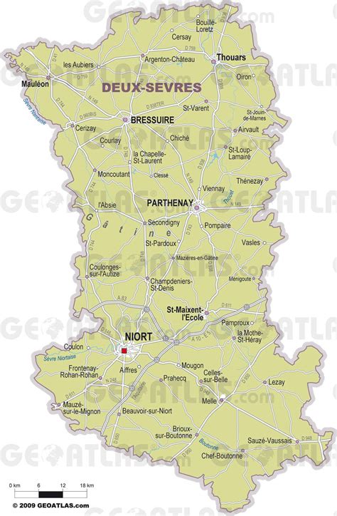 Carte Des Deux Sevres | Carte