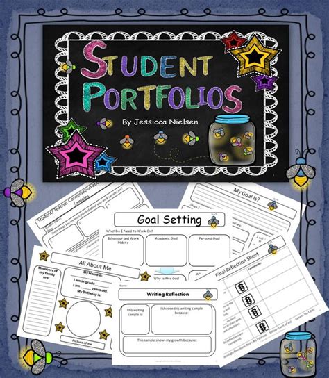 This student portfolio is meant to get students thinking about their growth as learners, about ...