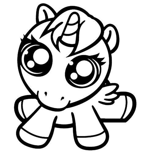 Baby Unicorn Coloring Pages – Printable Coloring Pages