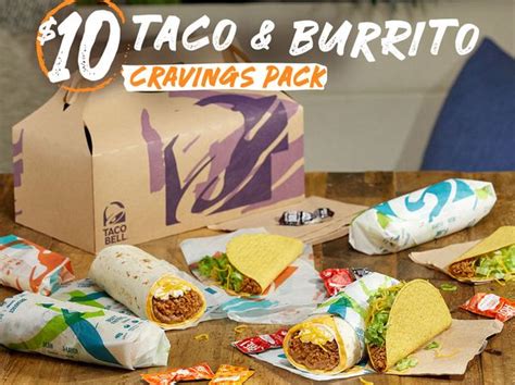 The Taco & Burrito Cravings Pack Returns to Taco Bell for Only $10