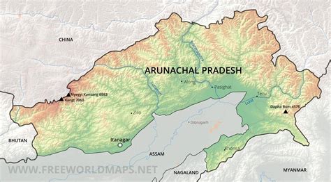 Arunachal Pradesh Maps