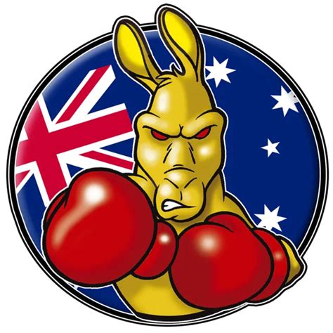 BOXING KANGAROO NEW VINYL DECAL LAMINATED SIZE160MM BY 160MM gloss ...