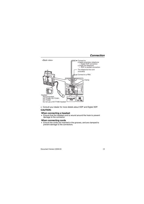 Connection | Panasonic kx-dt343 User Manual | Page 13 / 24