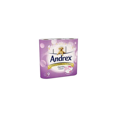 Andrex Toilet Roll – Gentle Clean Toilet Paper, 9 Toilet Rolls – Health Shop UK