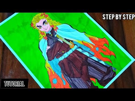 How to Draw Rengoku Kyojuro | Rengoku Demon Slayer Drawing | Anime Drawing | Step by Step ...