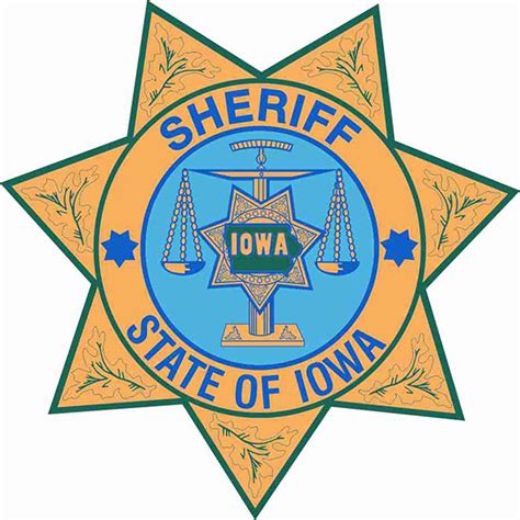 Sheriff Star Decal, 12" - Iowa Prison Industries