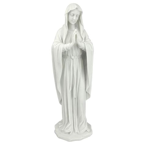 Buy Design Toscano WU74504 Blessed Virgin Mary Statue, Medium 12 Inch Figurine, White Online at ...