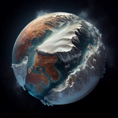 Digital Art Earth Planet Science Future Digital 3d Stock Image - Image ...